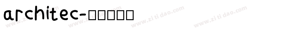 architec字体转换