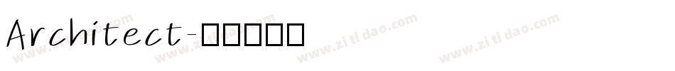 Architect字体转换