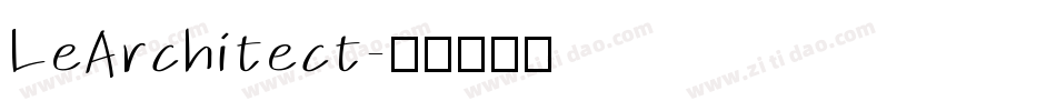 LeArchitect字体转换