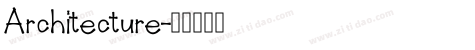 Architecture字体转换