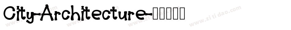 City-Architecture字体转换