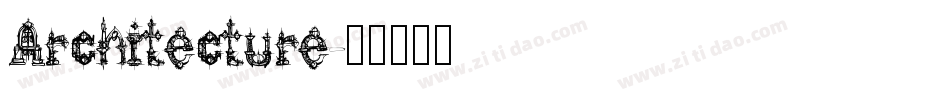 Architecture字体转换