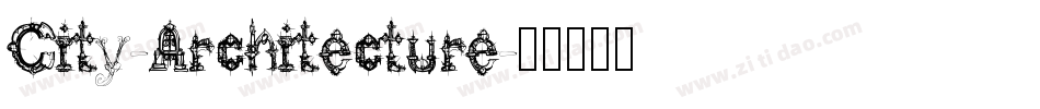 City-Architecture字体转换