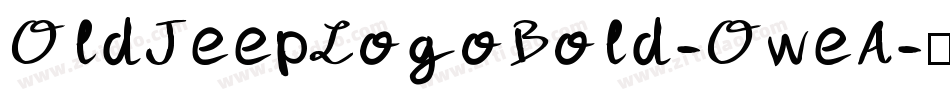 OldJeepLogoBold-OweA字体转换