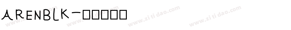 ARENBLK字体转换