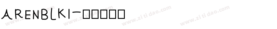 ARENBLKI字体转换