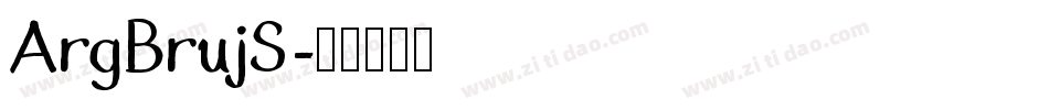 ArgBrujS字体转换