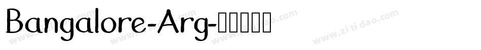 Bangalore-Arg字体转换