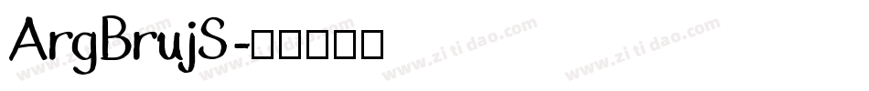 ArgBrujS字体转换