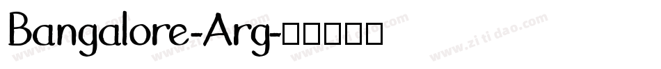Bangalore-Arg字体转换