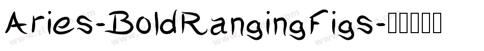 Aries-BoldRangingFigs字体转换