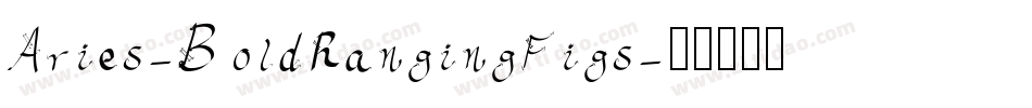 Aries-BoldRangingFigs字体转换