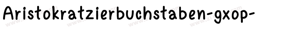 Aristokratzierbuchstaben-gxop字体转换