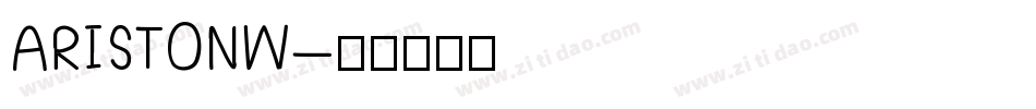 ARISTONW字体转换
