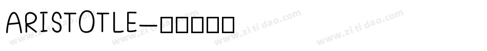 ARISTOTLE字体转换