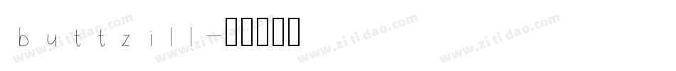 buttzill字体转换