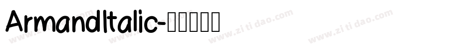 ArmandItalic字体转换