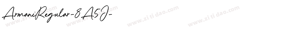 ArmaniRegular-8A5J字体转换