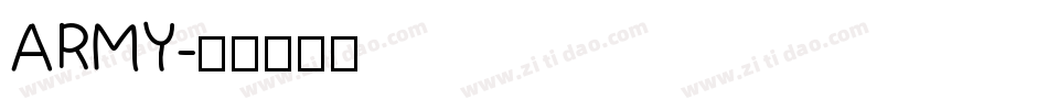 ARMY字体转换