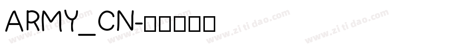 ARMY_CN字体转换