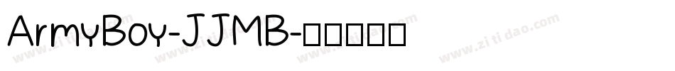 ArmyBoy-JJMB字体转换