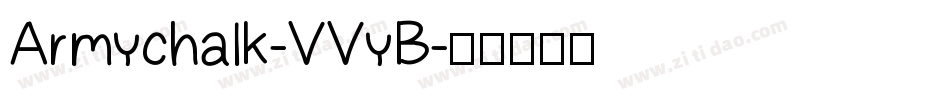Armychalk-VVyB字体转换