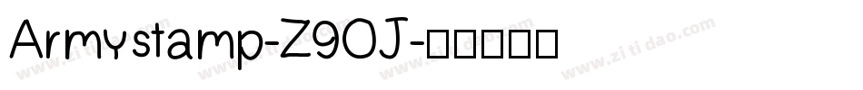 Armystamp-Z9OJ字体转换