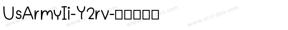 UsArmyIi-Y2rv字体转换