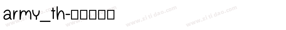 army_th字体转换
