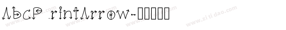 AbcPrintArrow字体转换