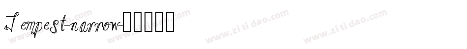 Tempest-narrow字体转换