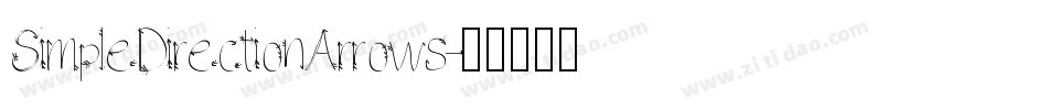 SimpleDirectionArrows字体转换