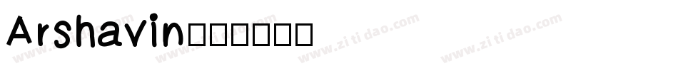 Arshavin字体转换