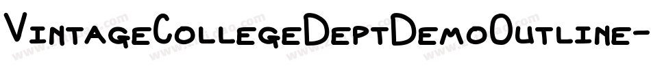 VintageCollegeDeptDemoOutline-DKz0字体转换