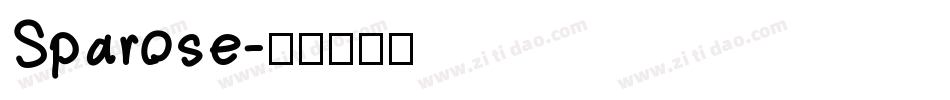 Sparose字体转换