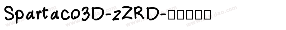 Spartaco3D-zZRD字体转换