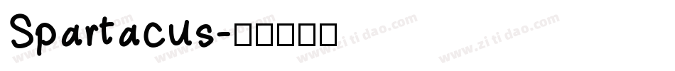 Spartacus字体转换