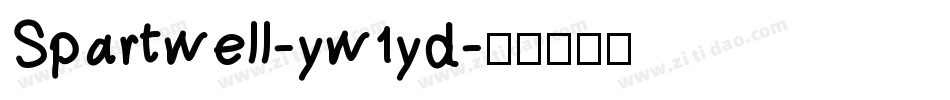 Spartwell-yw1yd字体转换