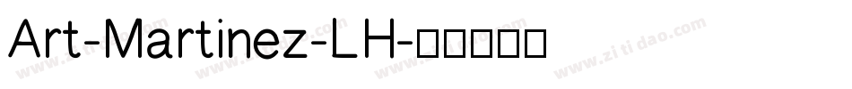 Art-Martinez-LH字体转换