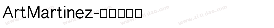 ArtMartinez字体转换