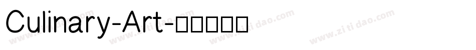 Culinary-Art字体转换