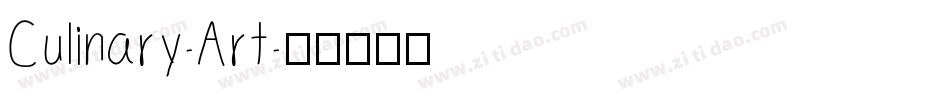 Culinary-Art字体转换