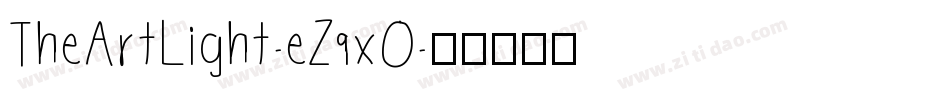 TheArtLight-eZ9xO字体转换