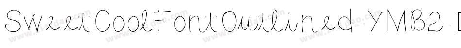 SweetCoolFontOutlined-YMB2字体转换