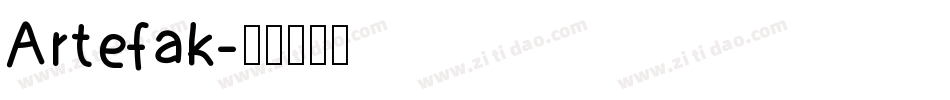 Artefak字体转换
