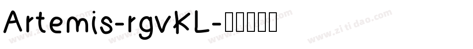 Artemis-rgvKL字体转换