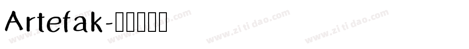 Artefak字体转换