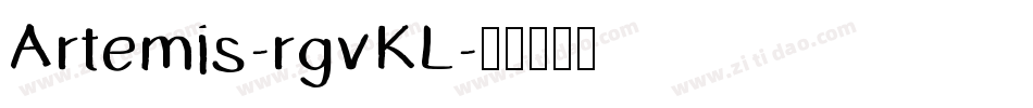 Artemis-rgvKL字体转换