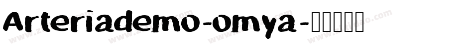 Arteriademo-omya字体转换