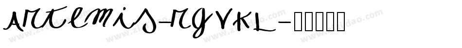 Artemis-rgvKL字体转换